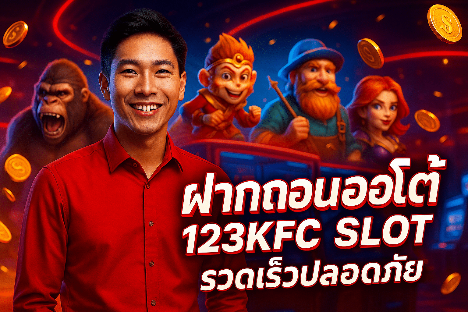 ฝากถอนออโต้ 123KFC SLOT รวดเร็วปลอดภัย