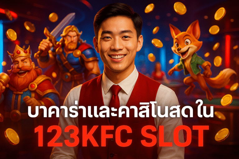 บาคาร่าและคาสิโนสดใน 123KFC SLOT