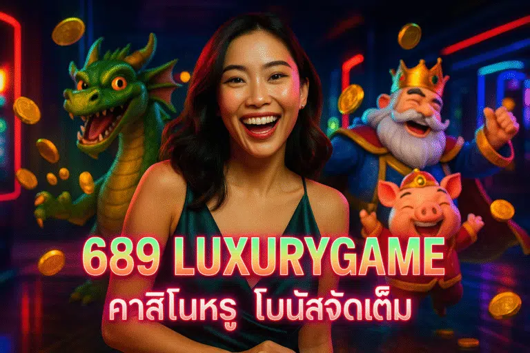 689 LUXURYGAME คาสิโนหรู โบนัสจัดเต็ม